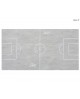 Tapis Gerflex Gris tracé pour baby-foot Stella