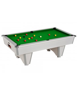 Table billard de café Domestic blanc