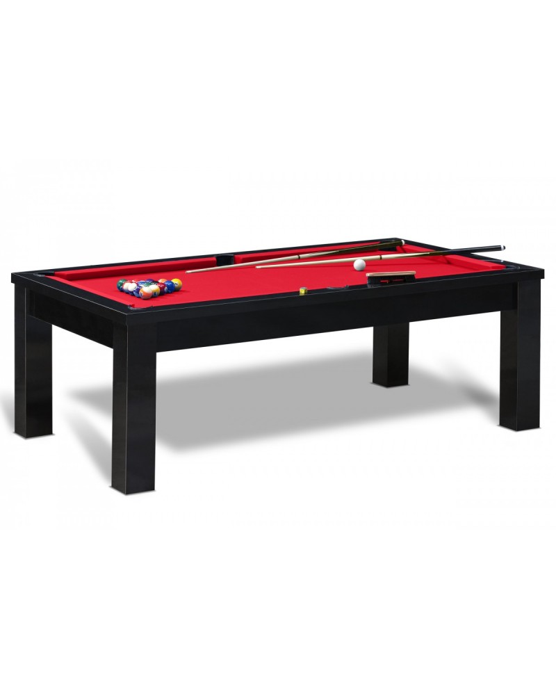 Table billard convertible Santiago Noir Pas Cher ! Billard 7ft Convertible  Table à Manger