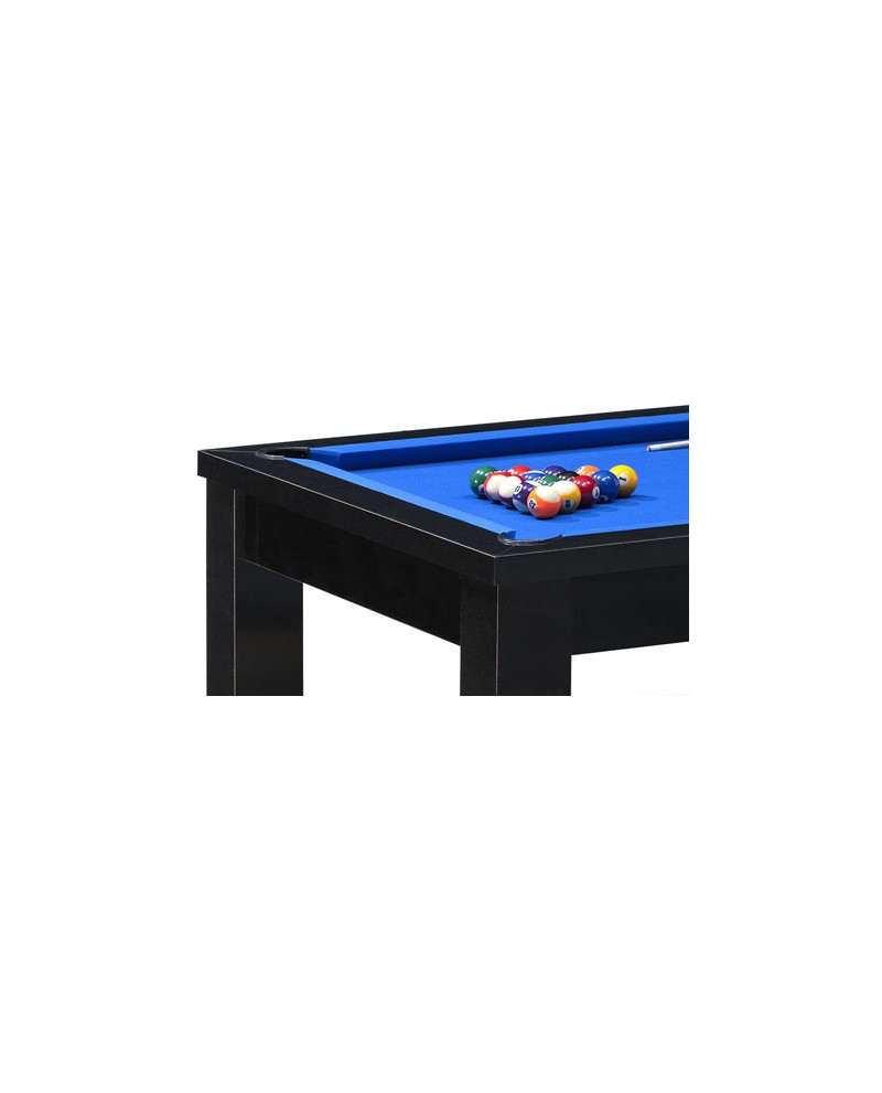 Table billard convertible 7ft Louxor industriel tapis noir Pas Cher !  Billard 7ft Convertible Table à Manger