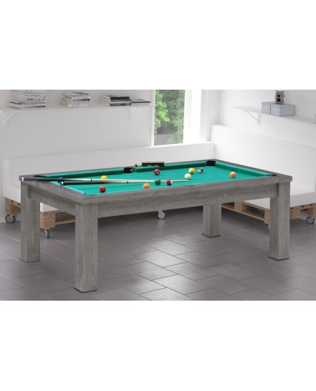 Table billard convertible Bogota Chêne anthracite Pas Cher ! Billard 7ft Convertible  Table à Manger