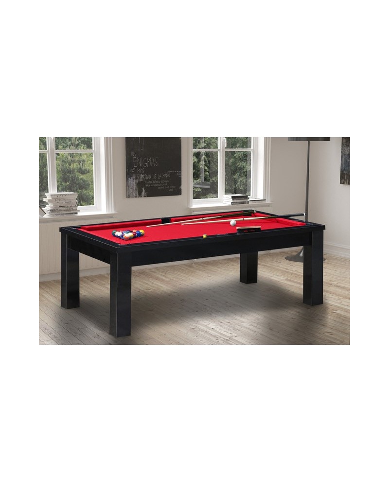 Table billard convertible Santiago Noir Pas Cher ! Billard 7ft Convertible  Table à Manger