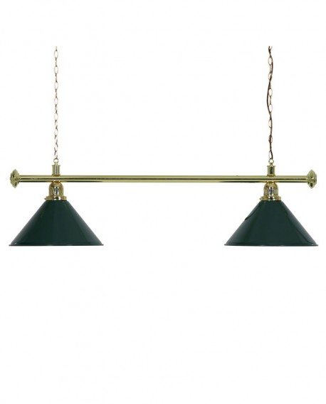 Luminaire 2 Globes louxor vert