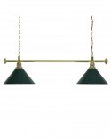 Luminaire de Billard Louxor - Vert 2 globes