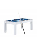 Table billard convertible 6ft Dubaï blanc boisé