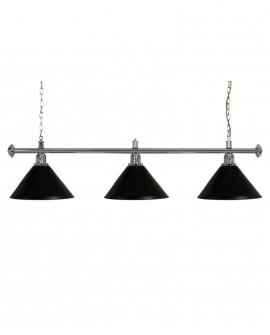 Luminaire de Billard Louxor - Noir 3 globes