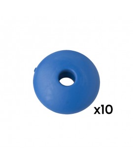 Billes de marque plastique bleu Stella - Le lot de 10