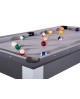 Table billard convertible 6ft Delhi carbone gris