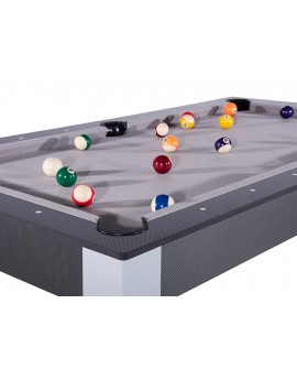 Table billard convertible 6ft Delhi carbone gris
