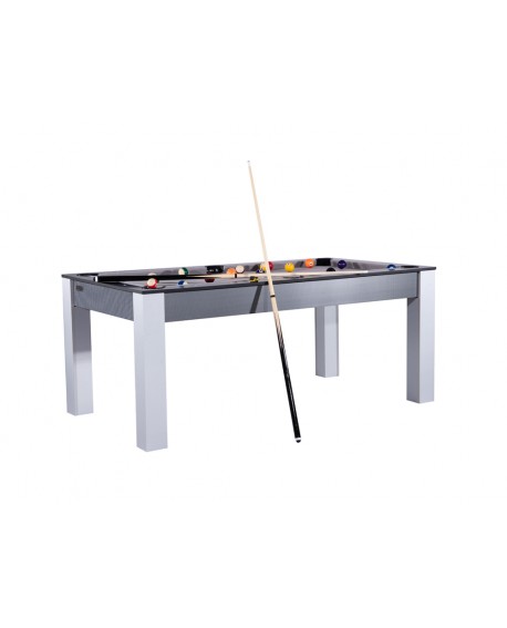 Table billard convertible 6ft Delhi carbone gris
