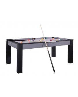 Table billard convertible 6ft Dubaï gris et noir