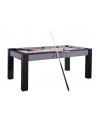 Table billard convertible 6ft Delhi gris et noir