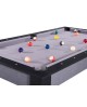 Table billard convertible 6ft Delhi gris et noir