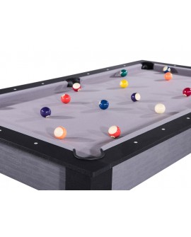 Table billard convertible 6ft Delhi gris et noir