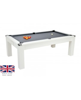 Table billard convertible Burton V2 Blanc