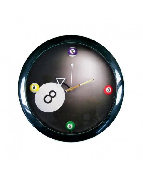 Horloge ronde billard américain