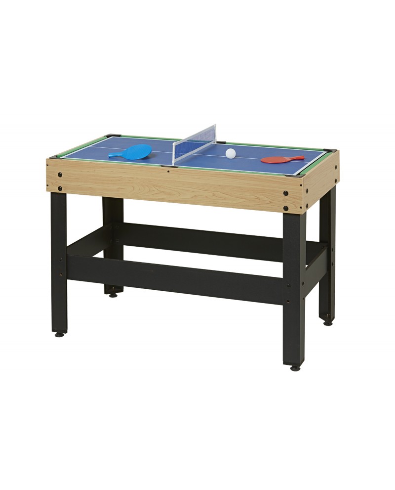 Table multi-jeux convertible, 8-10 personnes - stan bois clair et