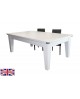 Table billard convertible York Blanc