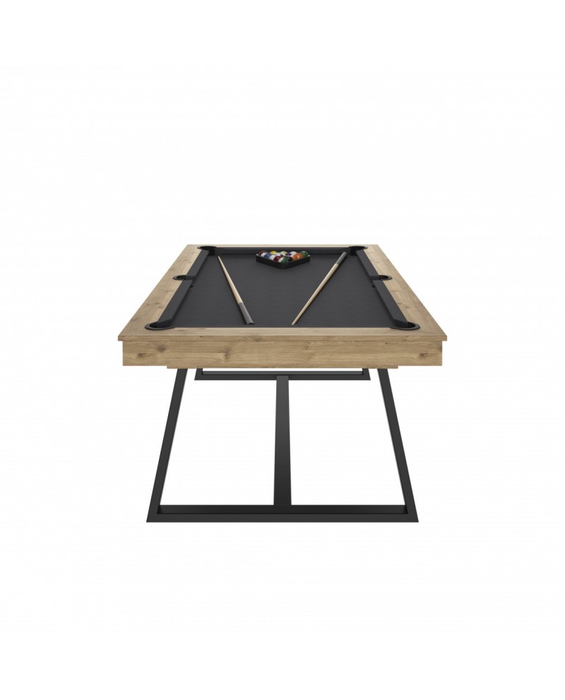 Table billard convertible 7ft Louxor industriel tapis noir Pas Cher !  Billard 7ft Convertible Table à Manger