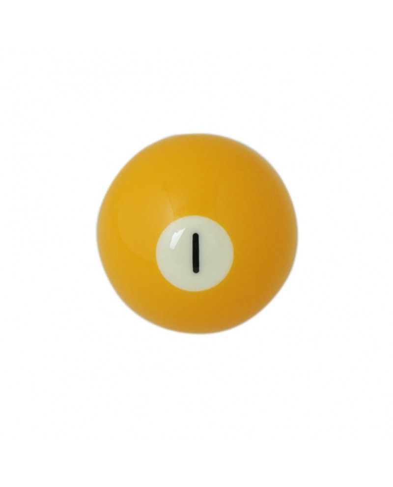 Bille jaune n°1 pour billard Américain Pas Cher ! Accessoires Billard -  Boule billard, bille billard