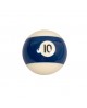 Bille bleue n°10 pour billard Américain