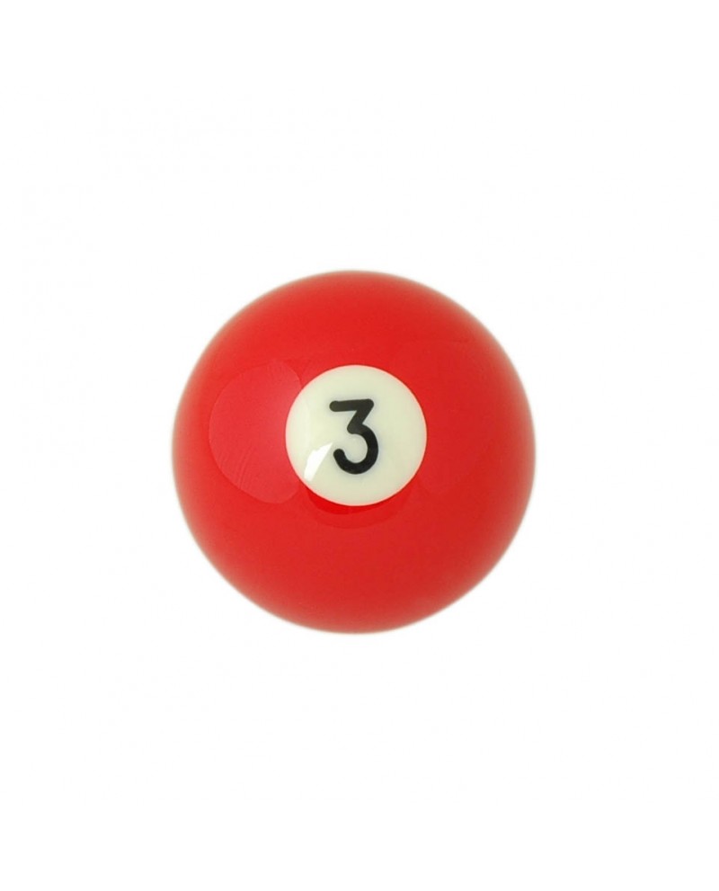 Bille rouge n°3 pour billard Américain Pas Cher ! Accessoires Billard - Boule  billard, bille billard