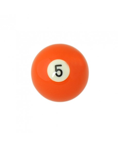 Bille orange n°5 pour billard Américain