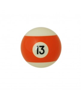 Bille orange n°13 pour billard Américain