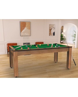 Table billard convertible 7ft Louxor Hêtre