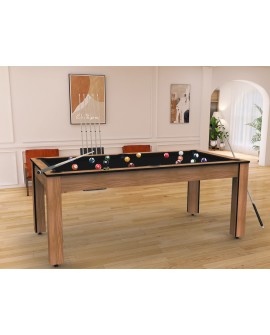 Table billard convertible 7ft Louxor Hêtre