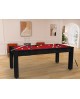 Table billard convertible 7ft Louxor noir vert