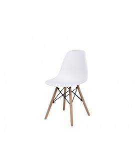 Chaise Nordik Blanc style scandinave - Lot de 4