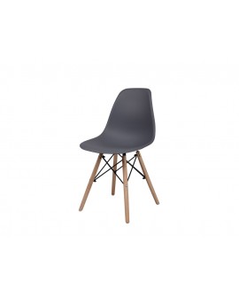 Chaises Nordik Noir style scandinave - Lot de 4