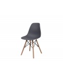 Chaise Nordik Gris style scandinave - Lot de 4