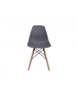 Chaises Nordik Noir style scandinave - Lot de 4