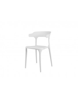 Chaise Gabriel Blanc ergonomique - Lot de 4