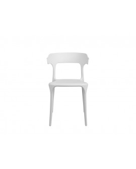 Chaise Gabriel Blanc ergonomique - Lot de 4