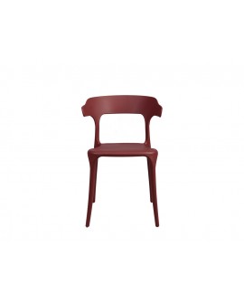 Chaise Gabriel Rouge ergonomique - Lot de 4