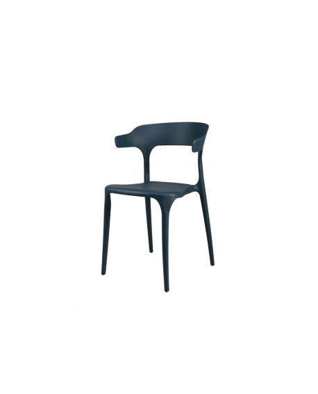 Chaise Gabriel Bleu ergonomique - Lot de 4