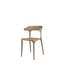 Chaise Gabriel Beige ergonomique - Lot de 4