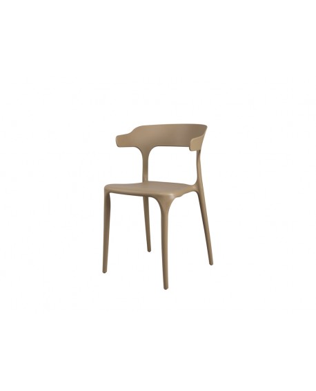 Chaise Gabriel Beige ergonomique - Lot de 4