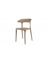 Chaise Gabriel Beige ergonomique - Lot de 4