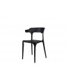 Chaise Gabriel Noir ergonomique - Lot de 4
