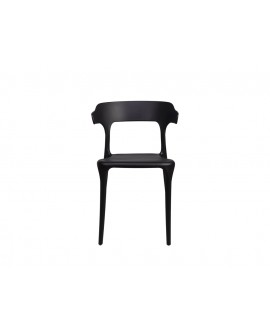 Chaise Gabriel Noir ergonomique - Lot de 4