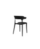 Chaise Gabriel Noir ergonomique - Lot de 4