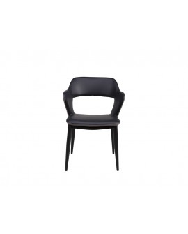 Chaise Jack Noir ergonomique - Lot de 4