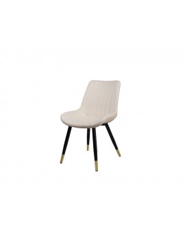 Chaise Emma Crème ergonomique - Lot de 4