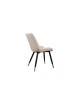 Chaise Emma Crème ergonomique - Lot de 4