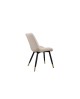 Chaise Emma Crème ergonomique - Lot de 4