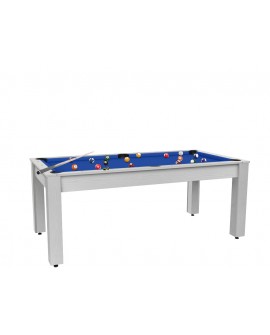 Table billard convertible 7ft Louxor blanc boisé 